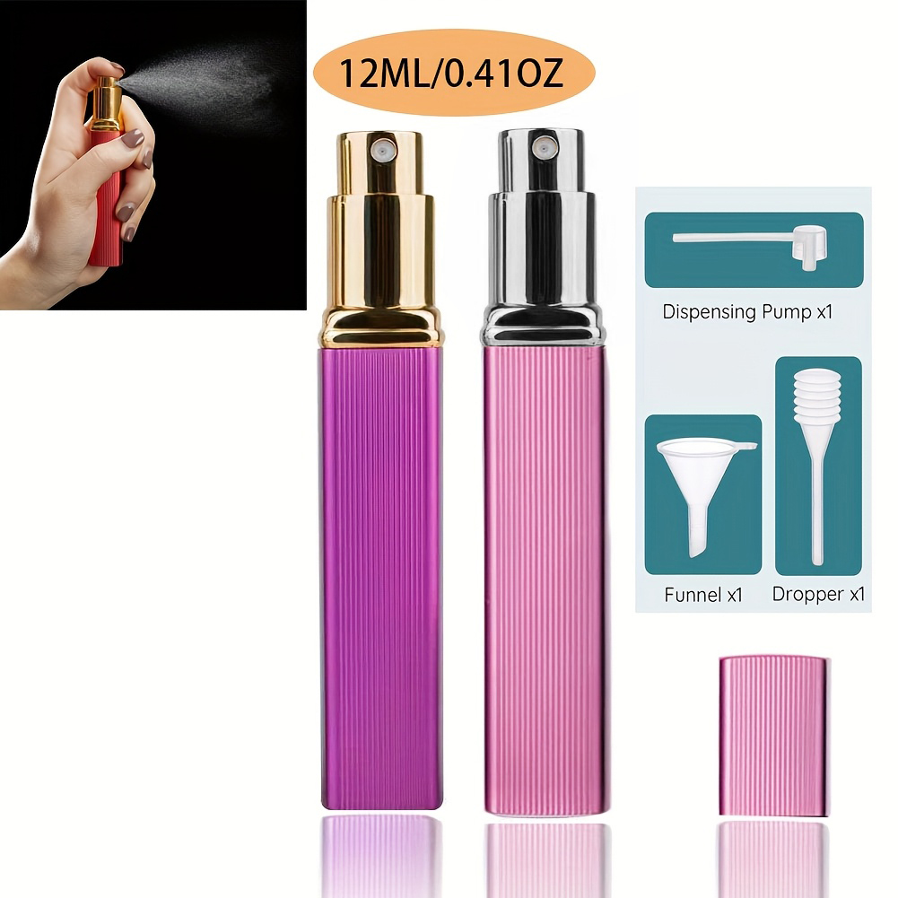 Perfume Fragrance Refill - Zestaw 2-częściowy, 12ml butelka z rozpylaczem