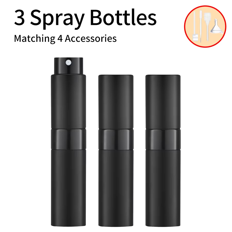 Perfume Fragrance Refill - 3 sztuki + 4 akcesoria Butelka