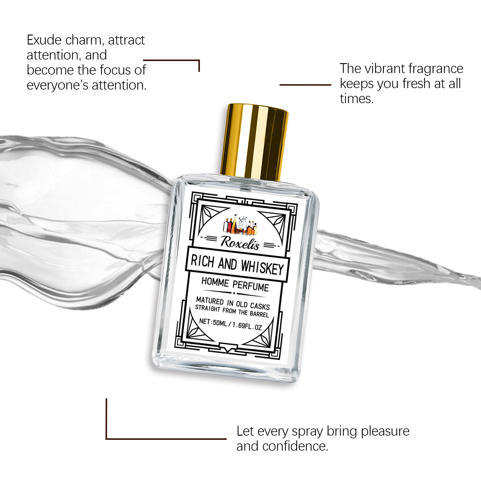 Roxelis 50ml Charm Whisky Perf – Perfume Fresh Fragrance recenzja i cena